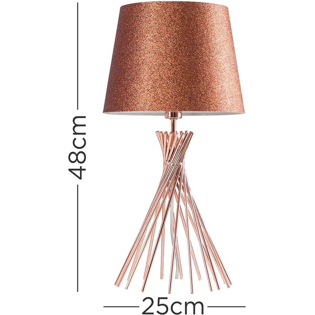 Gosforth Modern Copper Table Lamp - Copper – image 4