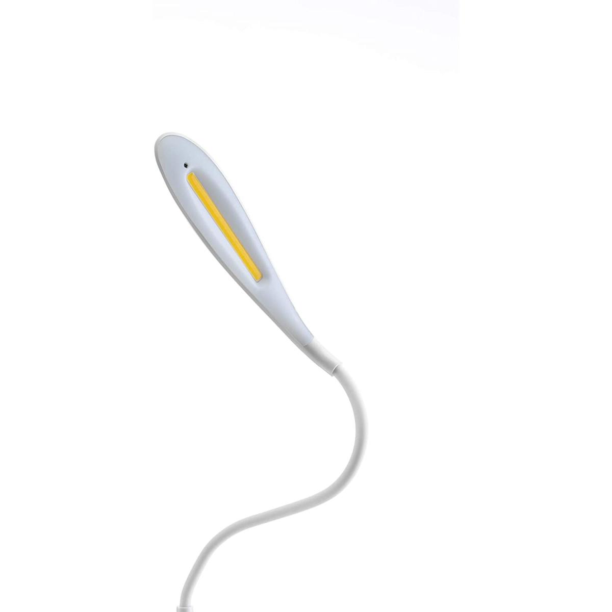 Auraglow Rechargeable Flexi-Neck Dimmable LED Desk Touch Lamp - White – image 7