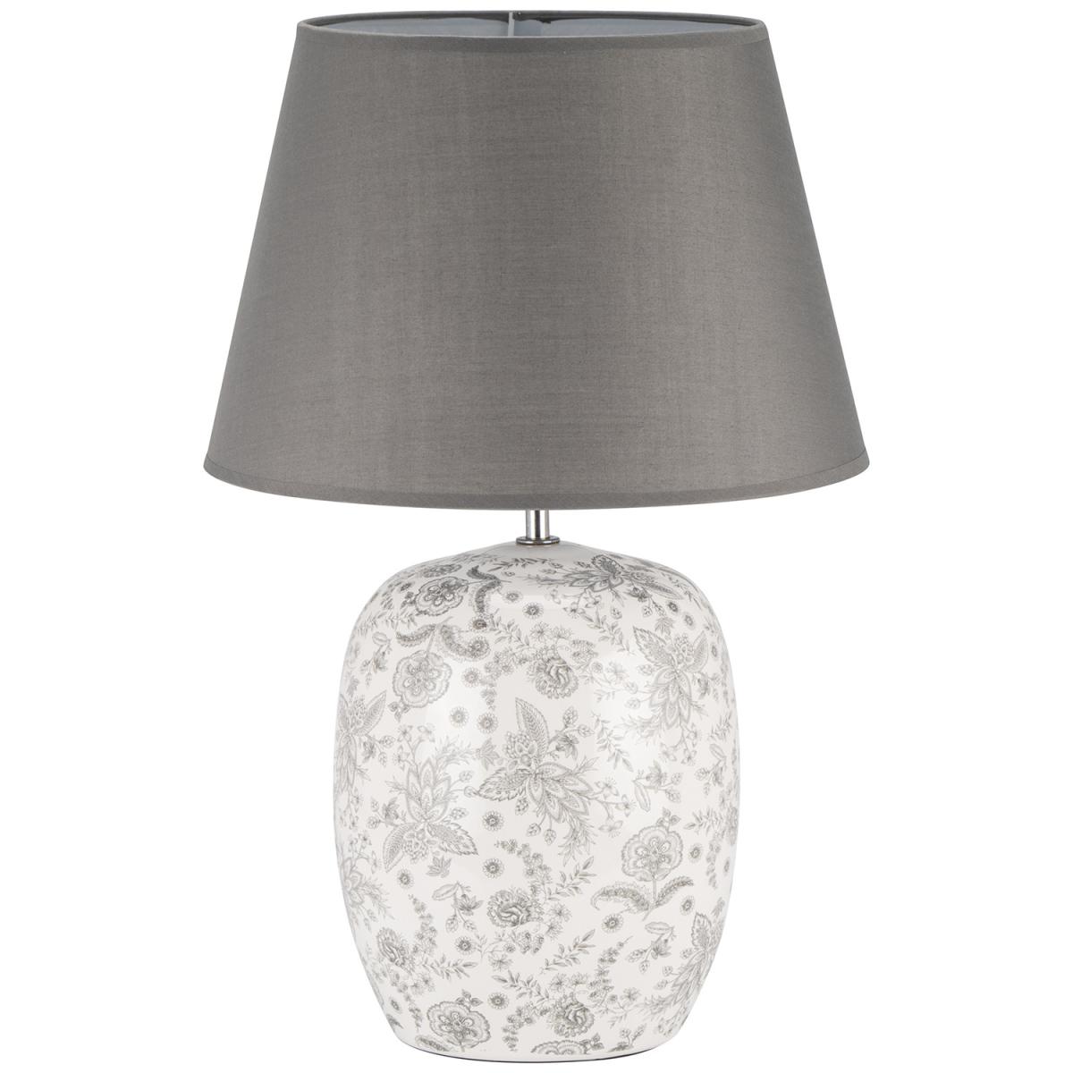 Ditsy Grey Floral Table Lamp – image 2