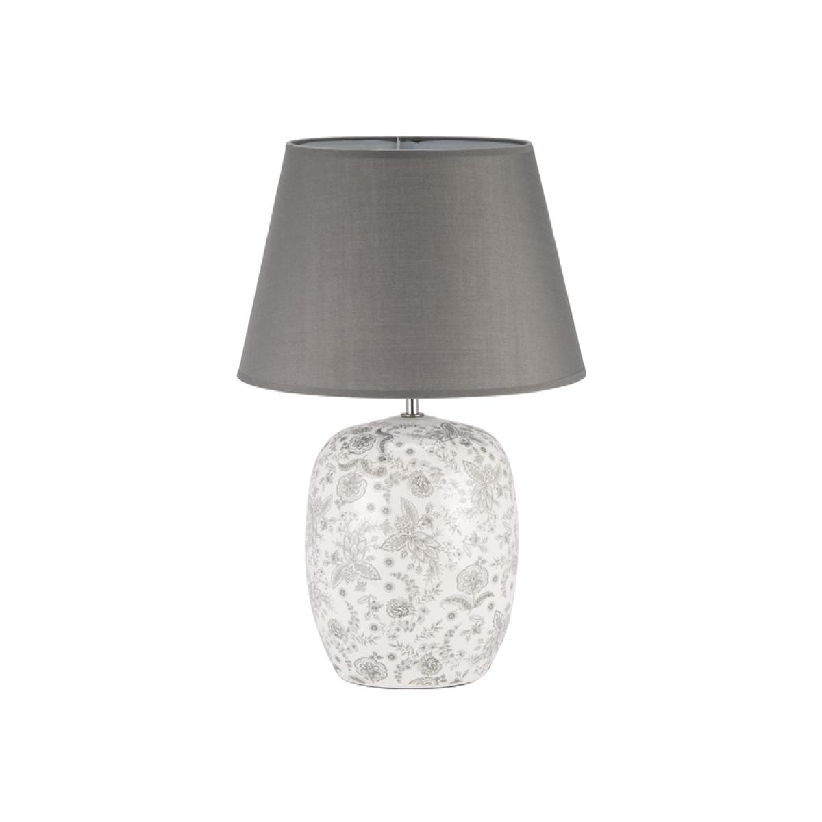 Ditsy Grey Floral Table Lamp – image 1