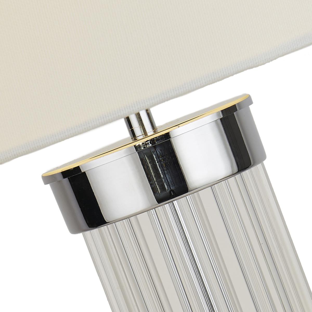 Glass Rod Table Lamp - Silver – image 2