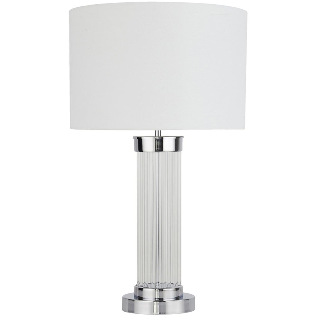 Glass Rod Table Lamp - Silver – image 3