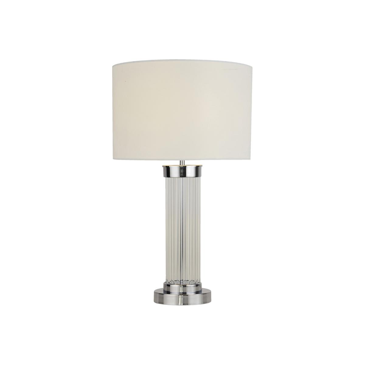 Glass Rod Table Lamp - Silver – image 1
