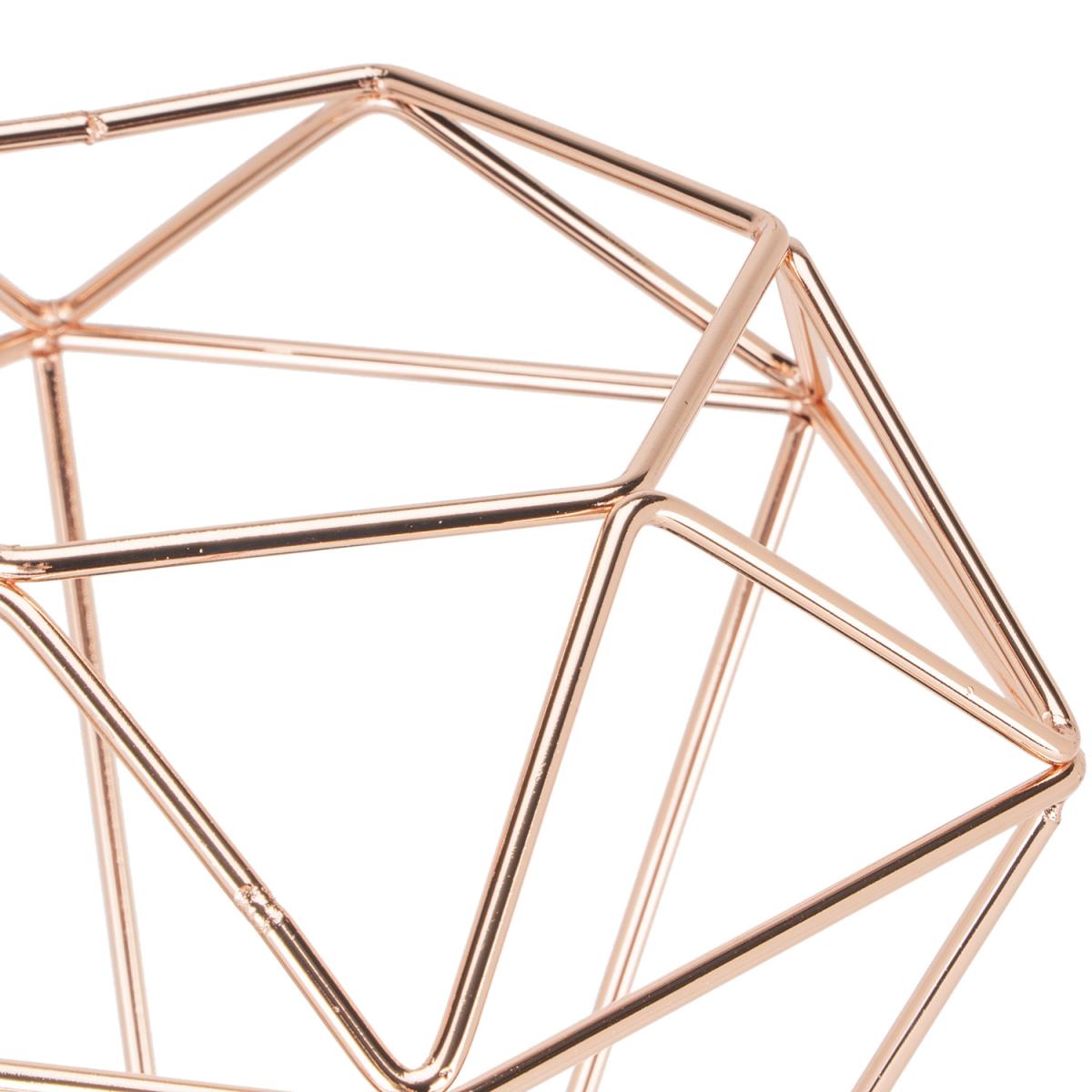 Industrial Caged Copper Table Lamp – image 3