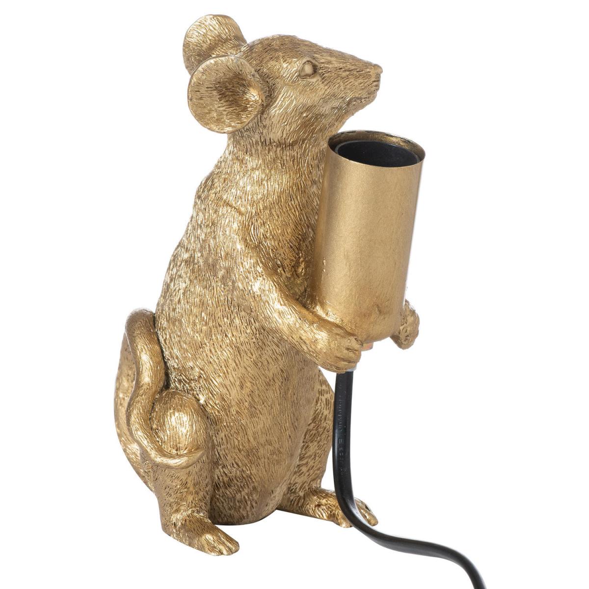 Marvin The Mouse Gold Table Lamp Whimsical Decor - Gold – image 2