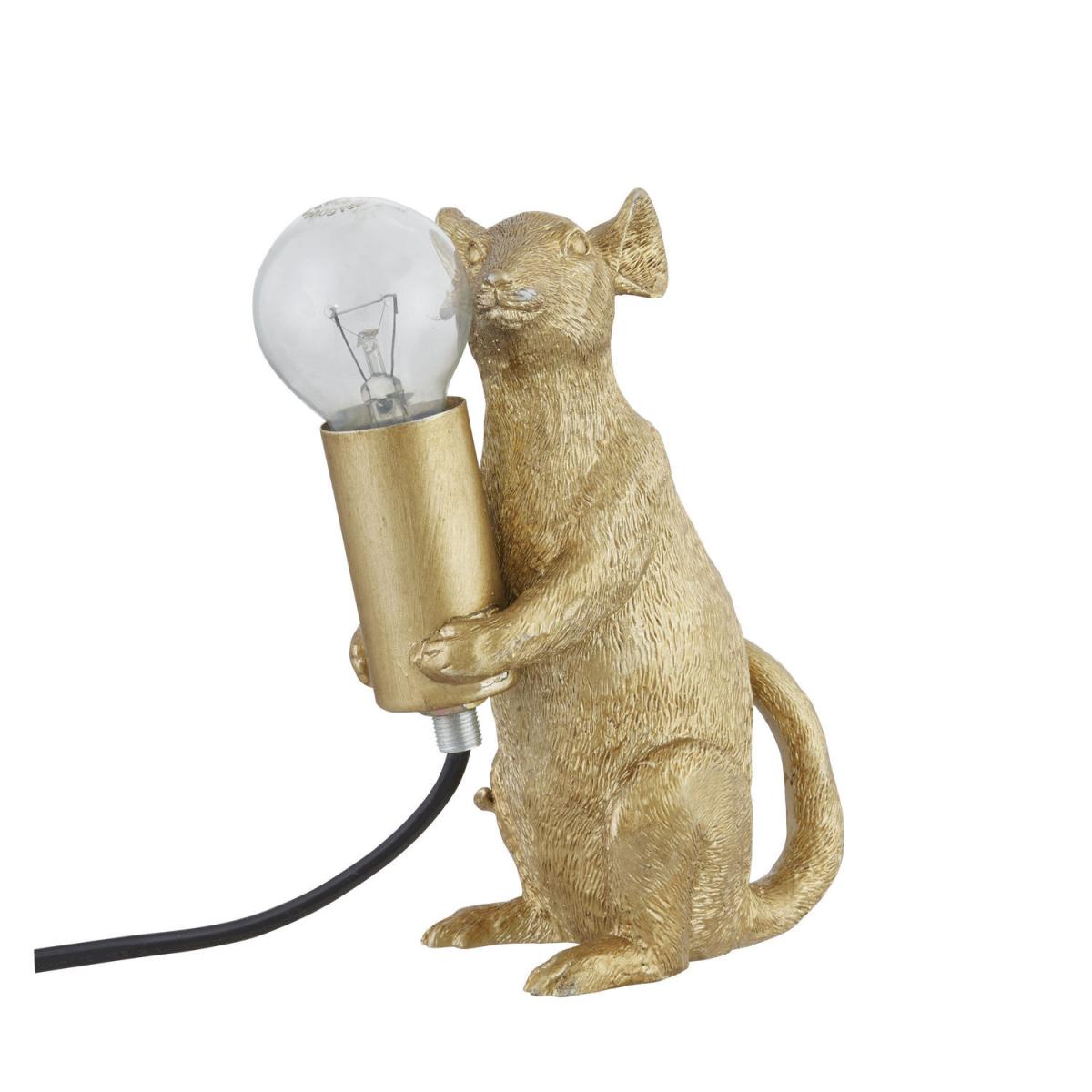 Marvin The Mouse Gold Table Lamp Whimsical Decor - Gold – image 4