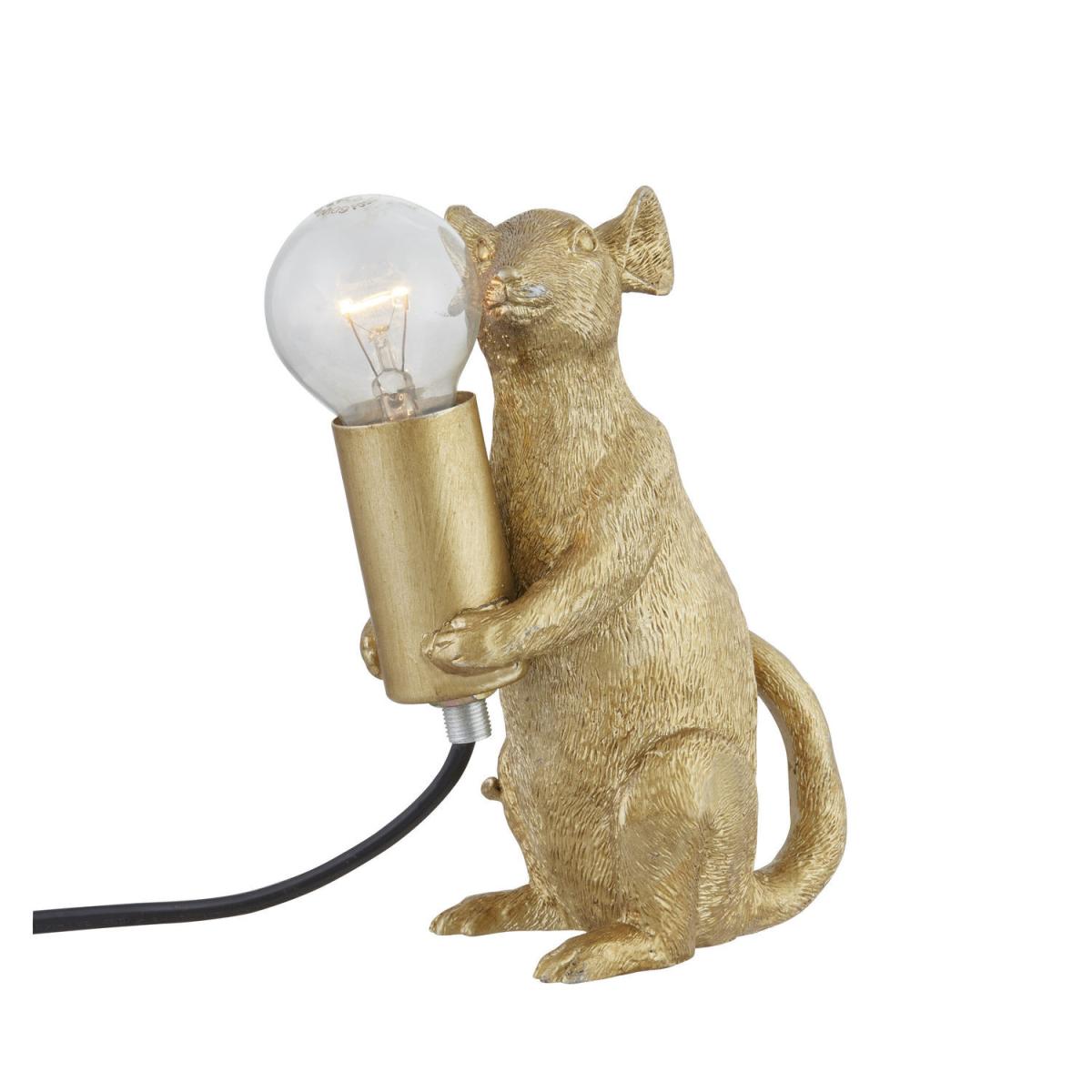 Marvin The Mouse Gold Table Lamp Whimsical Decor - Gold – image 5