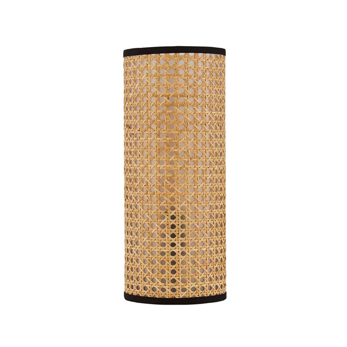 Grace Rattan Cylinder Table Lamp - Natural – image 4