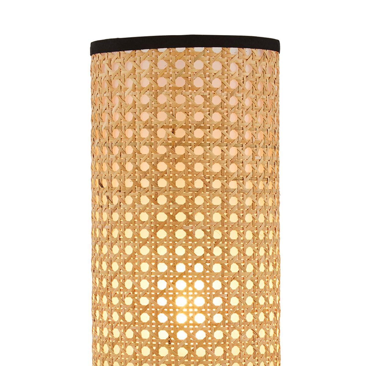 Grace Rattan Cylinder Table Lamp - Natural – image 5