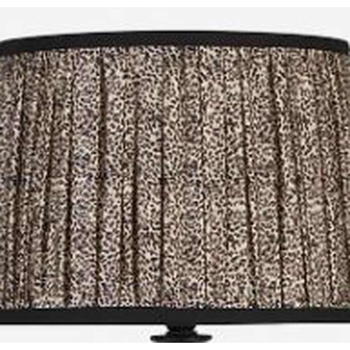 Leopard Shade Spindle Table Lamp - Black – image 2