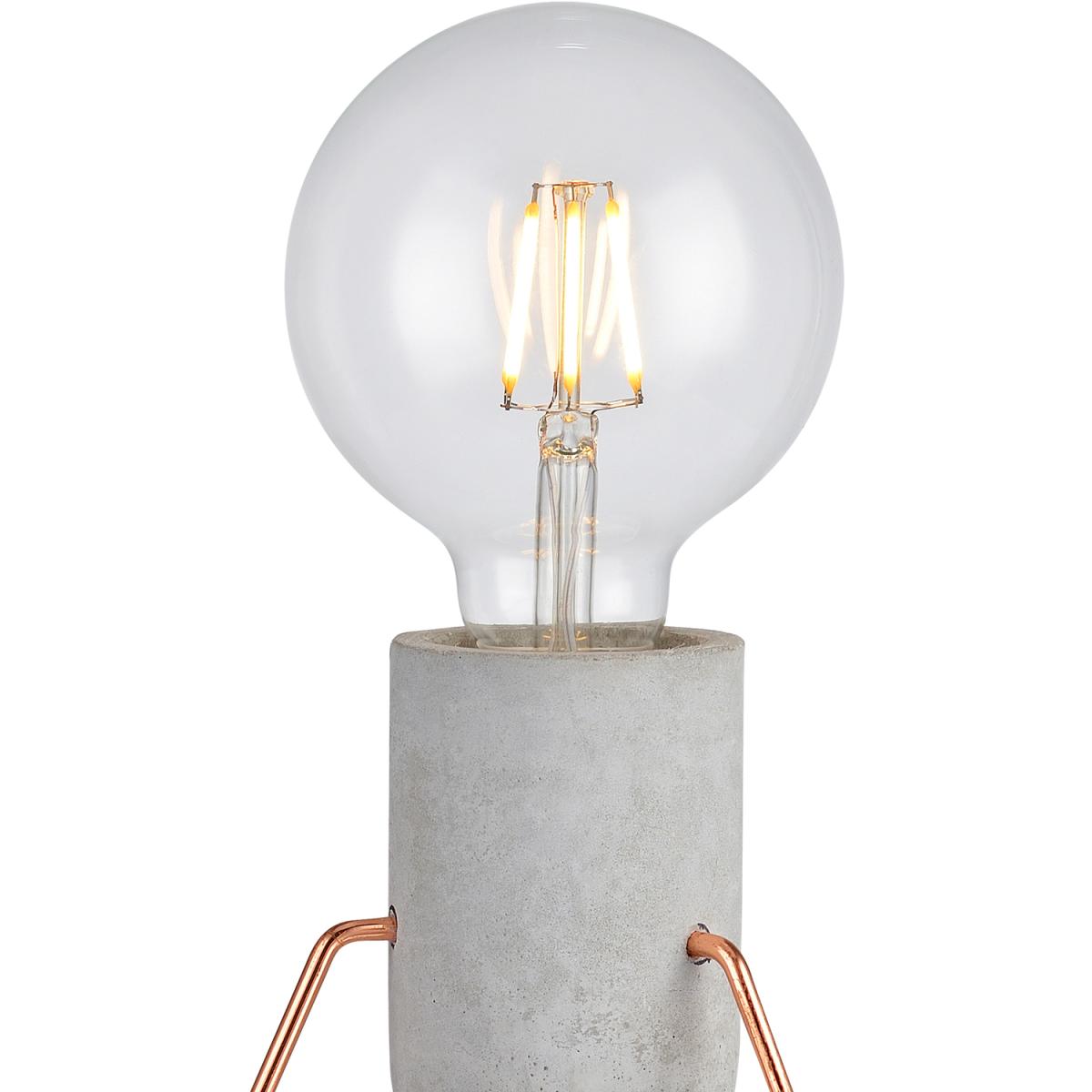 Piccola Desk Lamp - Rose Gold Finish - Grey – image 3