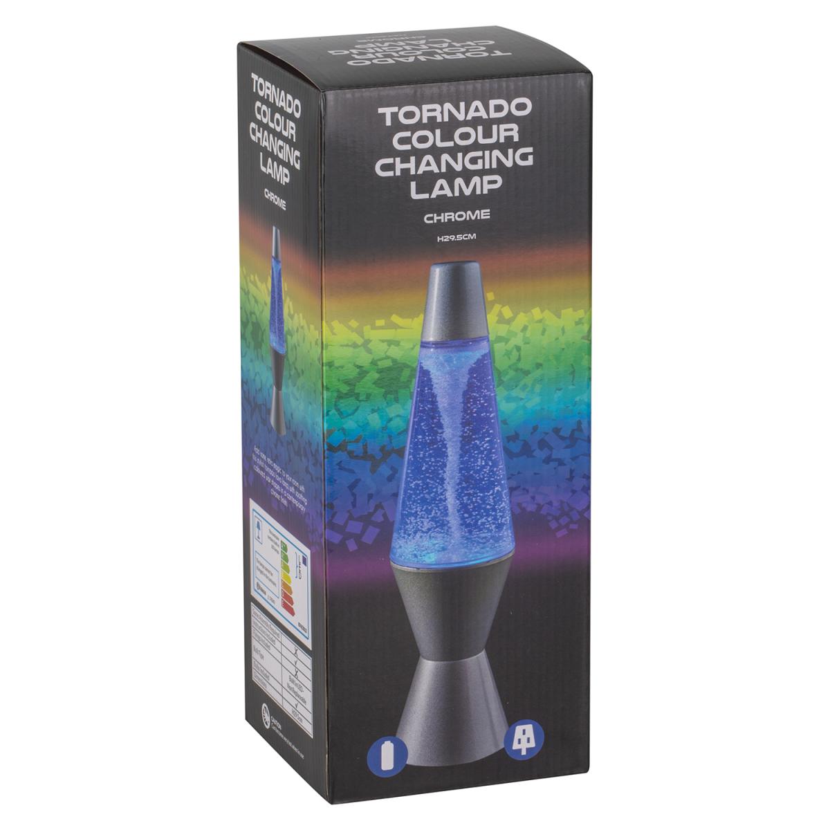 Tornado Colour Changing Lamp - Silver – image 3