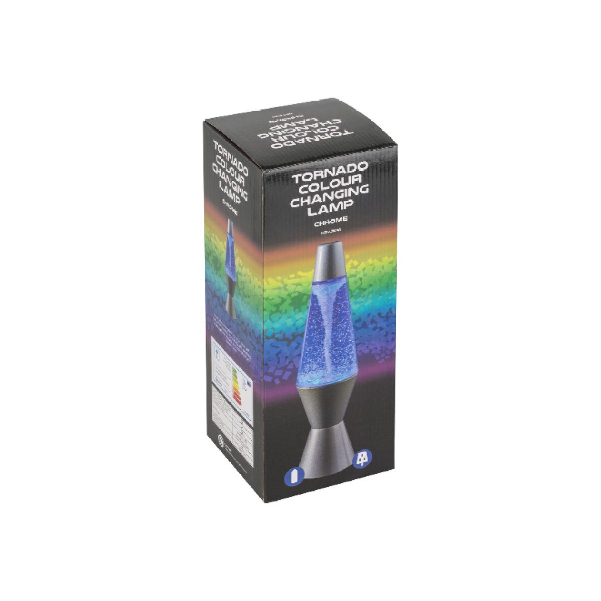 Tornado Colour Changing Lamp - Silver – image 1