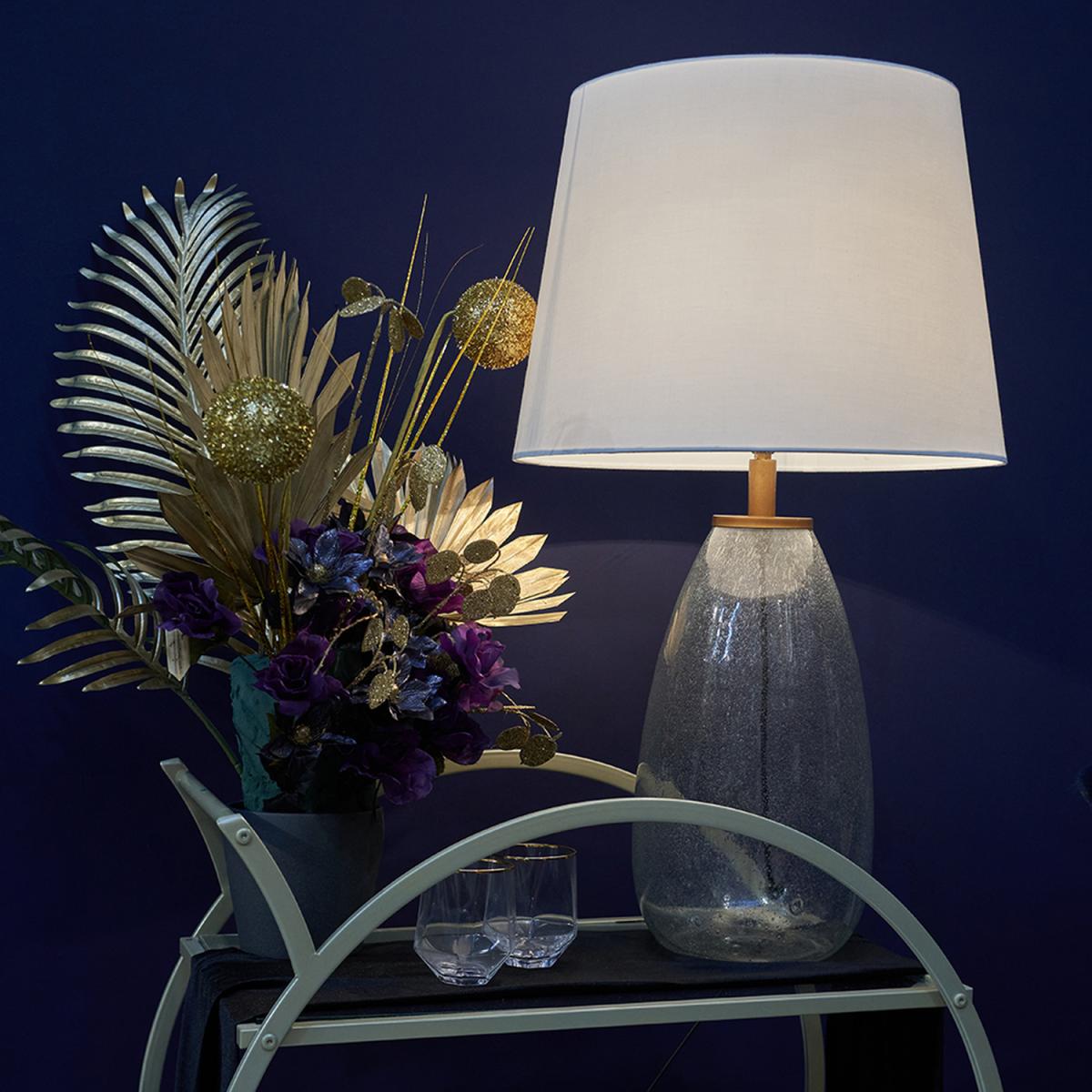 Sorrenti Clear Table Lamp White Shade - Clear – image 3