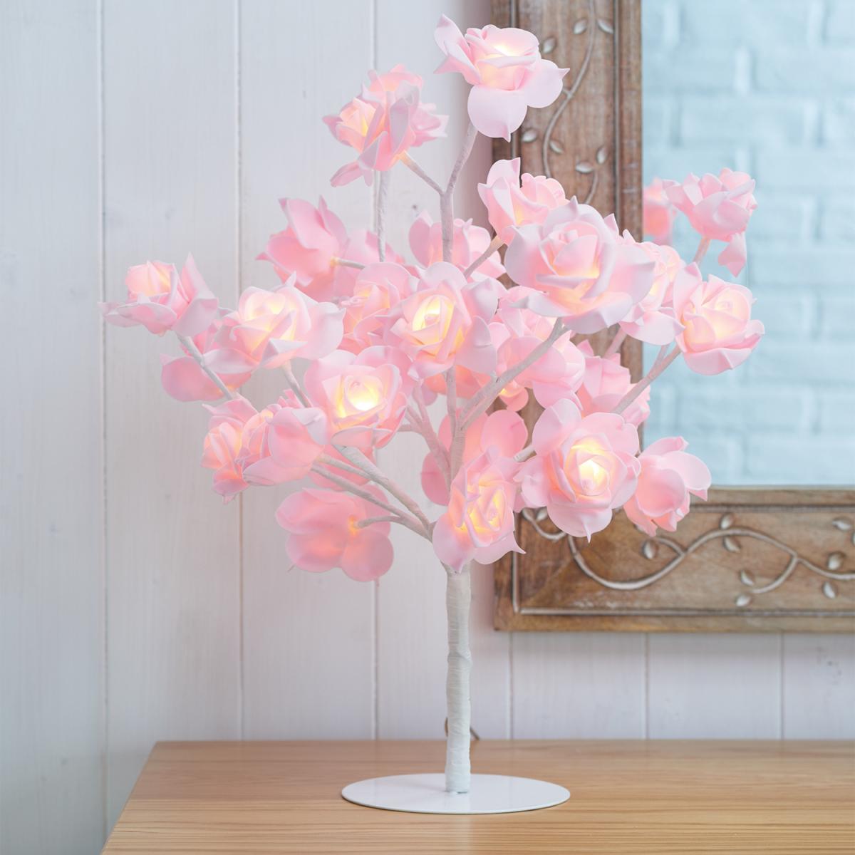 Rose Bouquet LED Tree - White – image 6