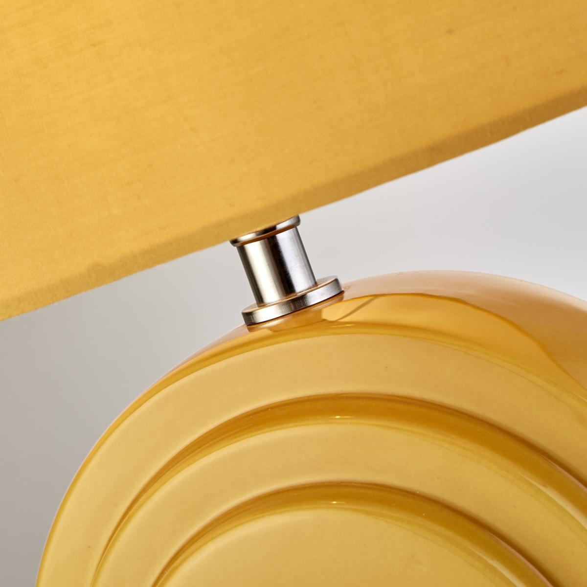 Ochre Ceramic Base Table lamp - Yellow – image 2