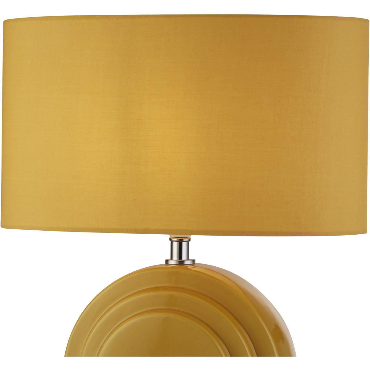 Ochre Ceramic Base Table lamp - Yellow – image 3