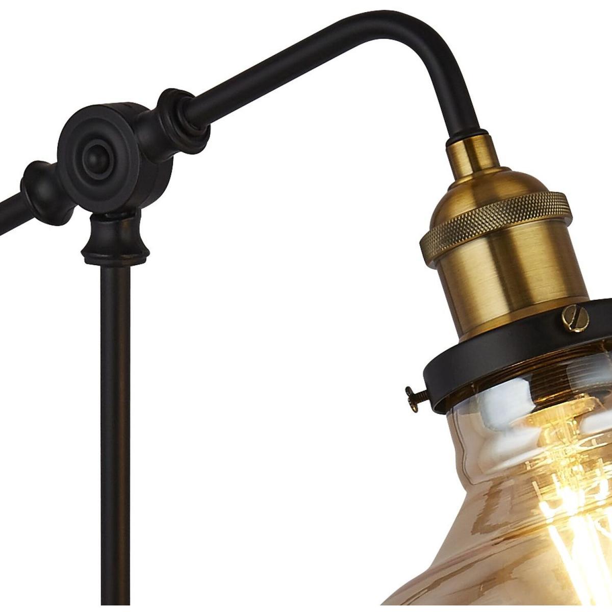 Amber And Brass Table Lamp - Brass – image 3