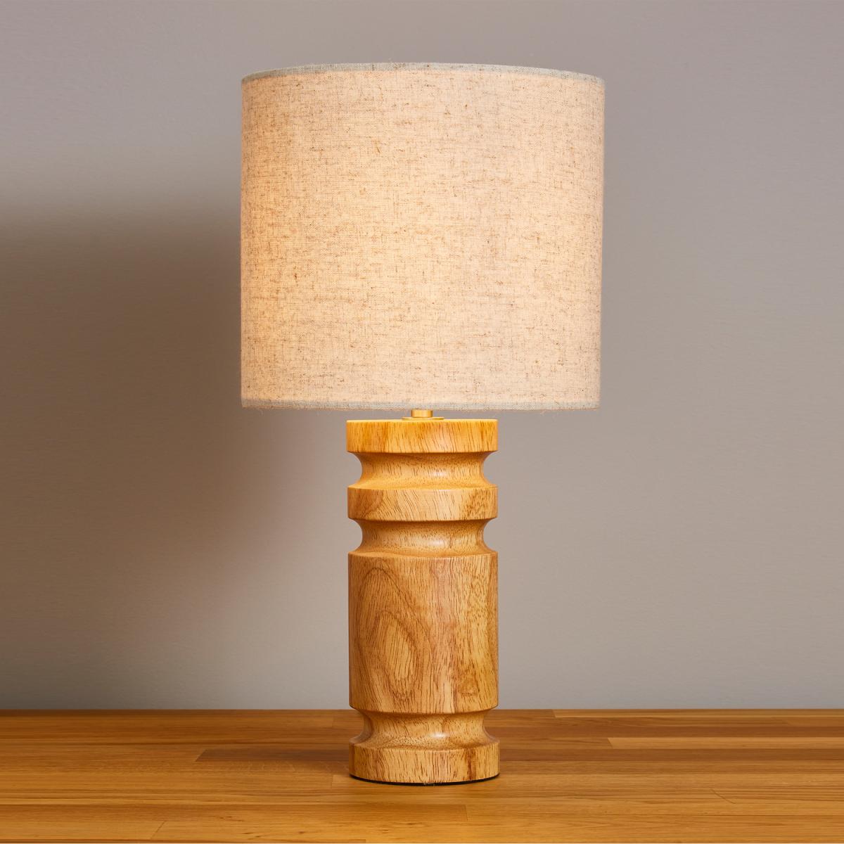 Roland Wooden Base Table Lamp - Natural – image 2