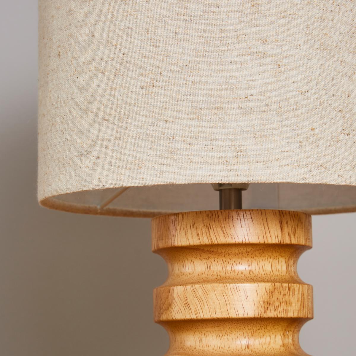 Roland Wooden Base Table Lamp - Natural – image 4