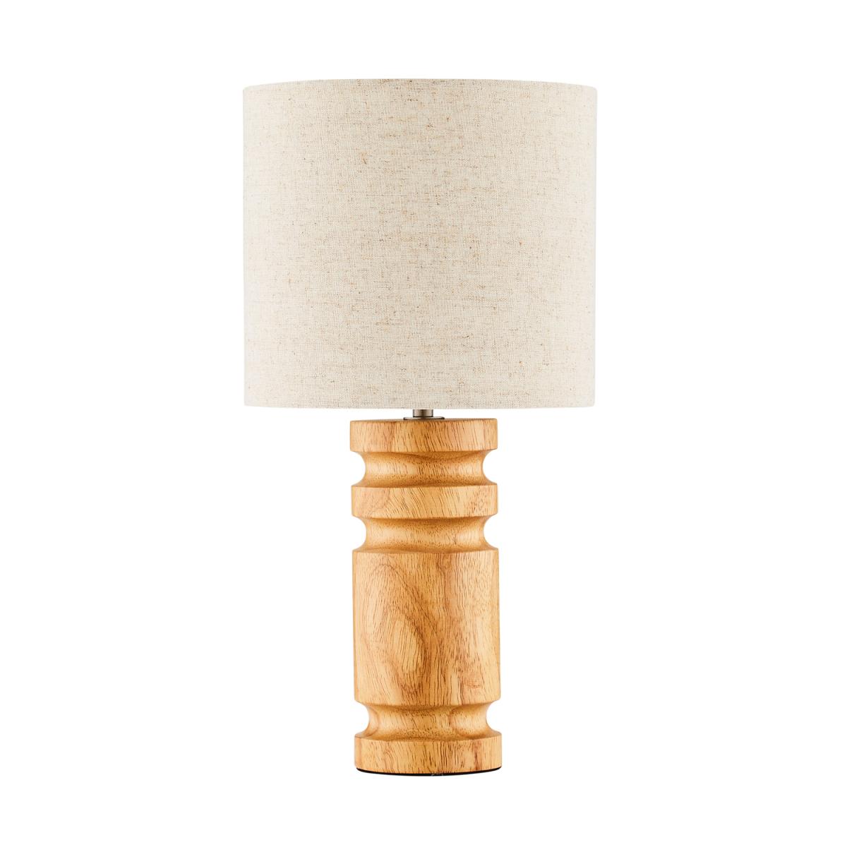 Roland Wooden Base Table Lamp - Natural – image 5