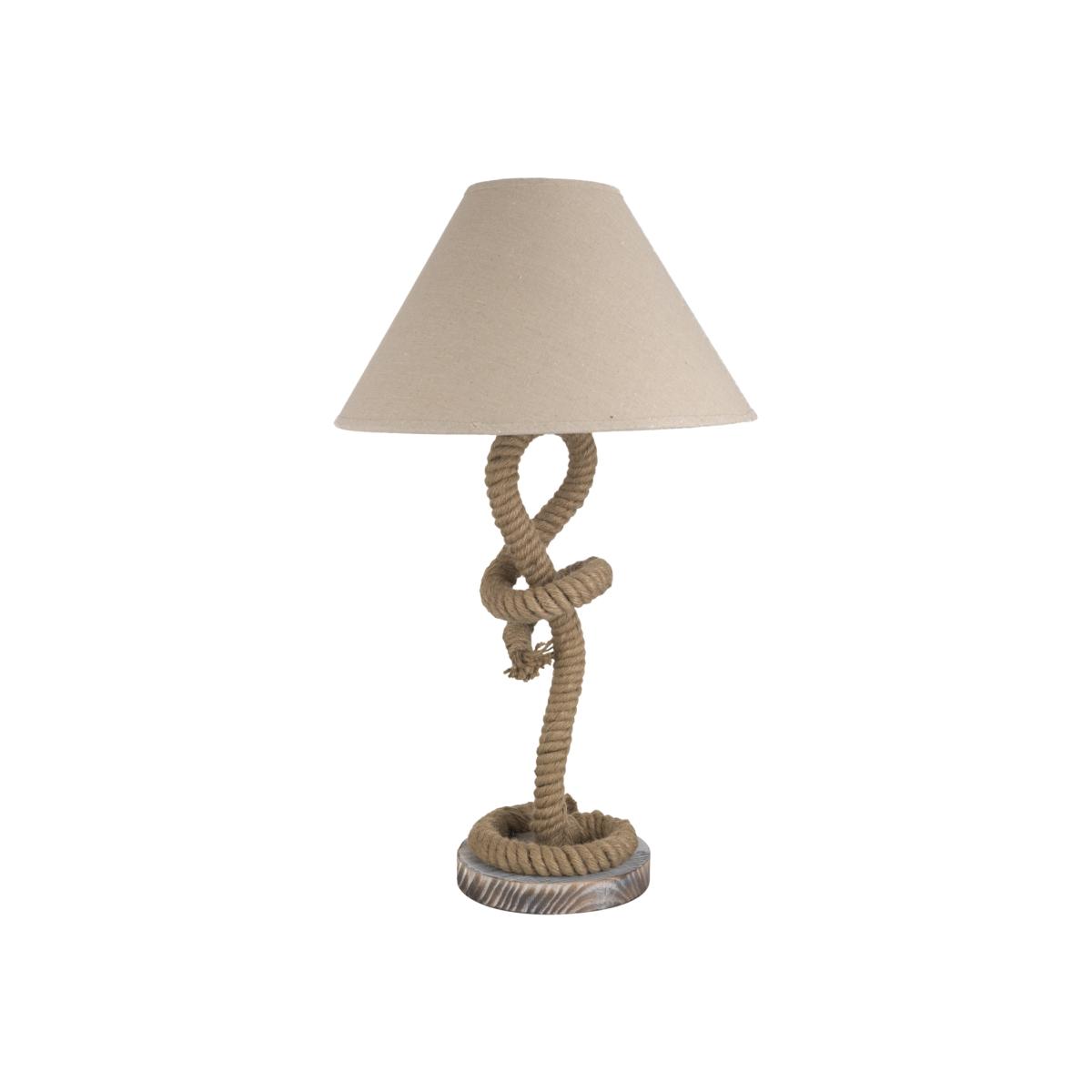 Nautical Rope Table Lamp - Natural – image 1