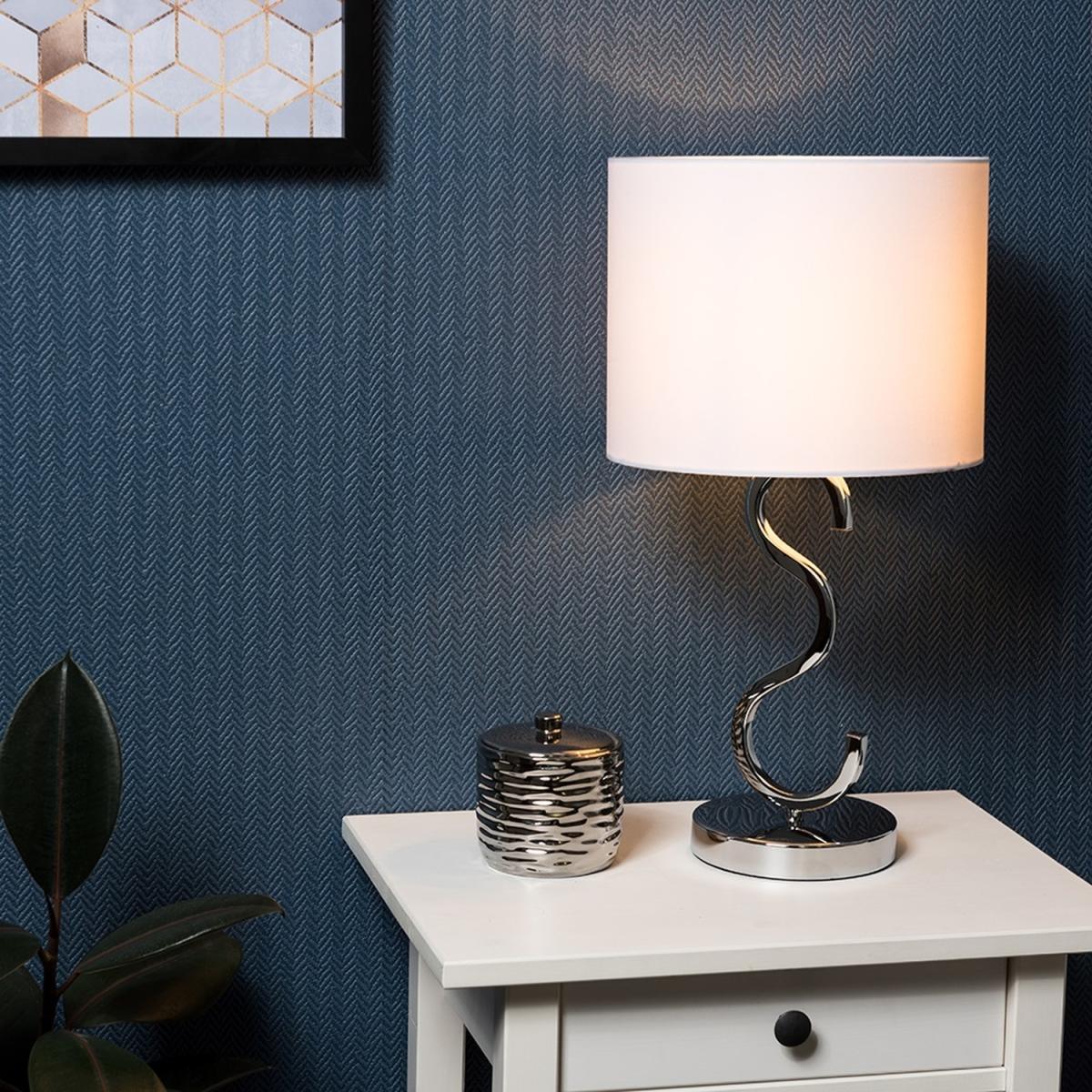 Silver Table Lamp Dimmable - Silver – image 2