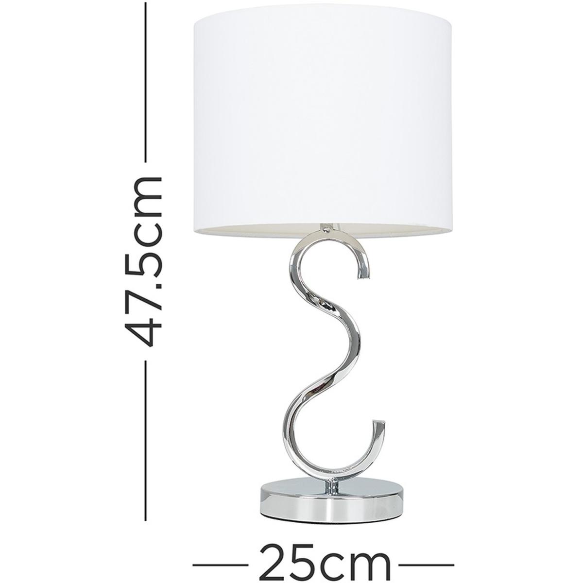 Silver Table Lamp Dimmable - Silver – image 3