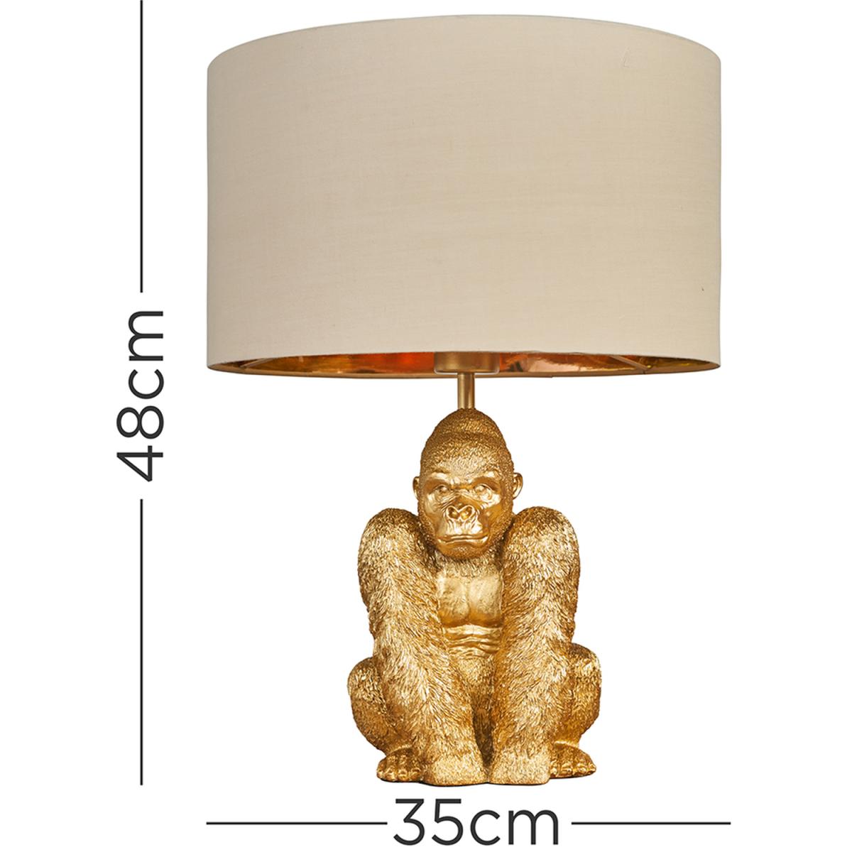 Gorilla Gold Table Lamp - Gold – image 2