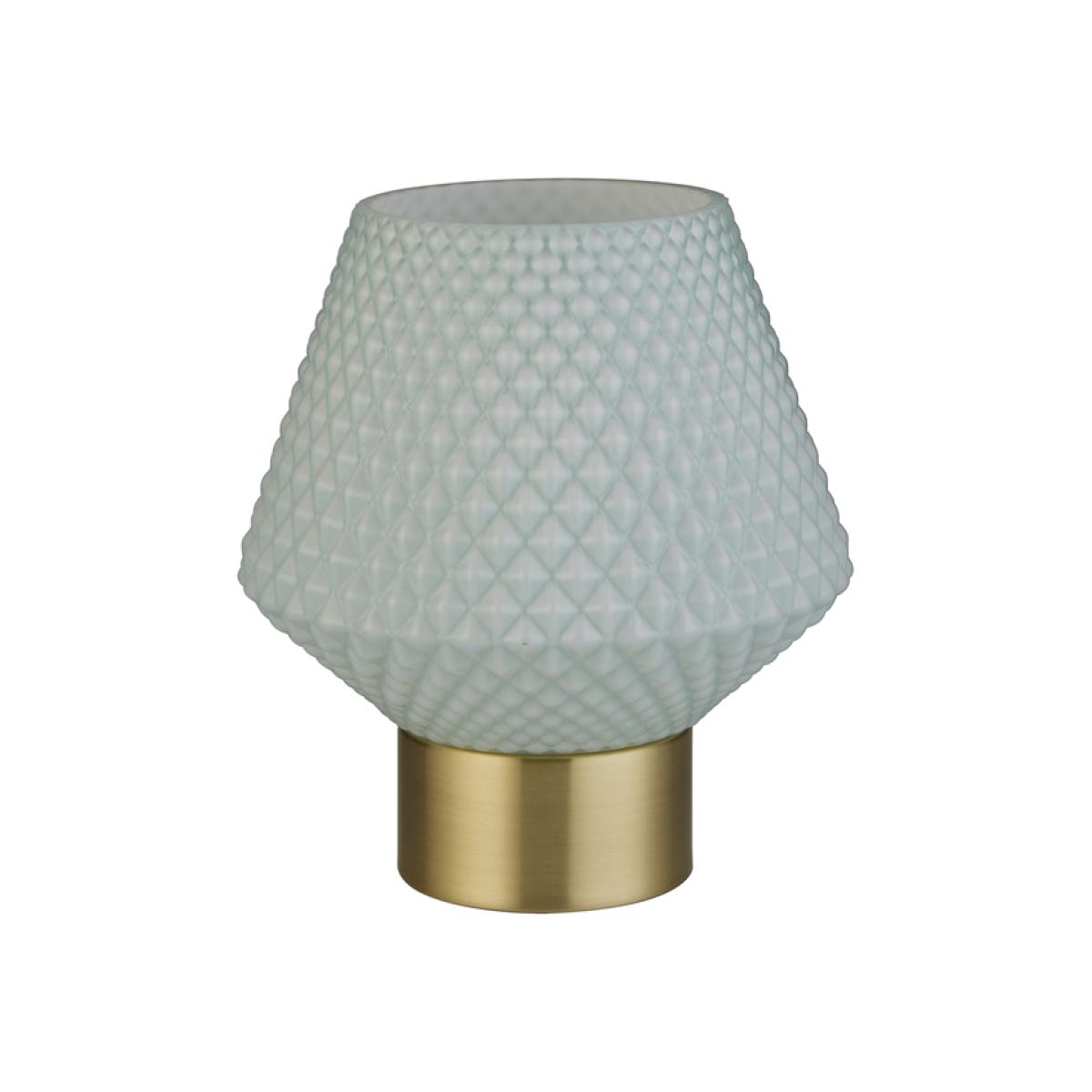 Pastel blue glass table lamp - Blue