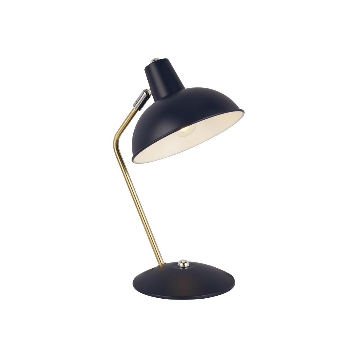 Navy task lamp with brass stem - Blue – image 1