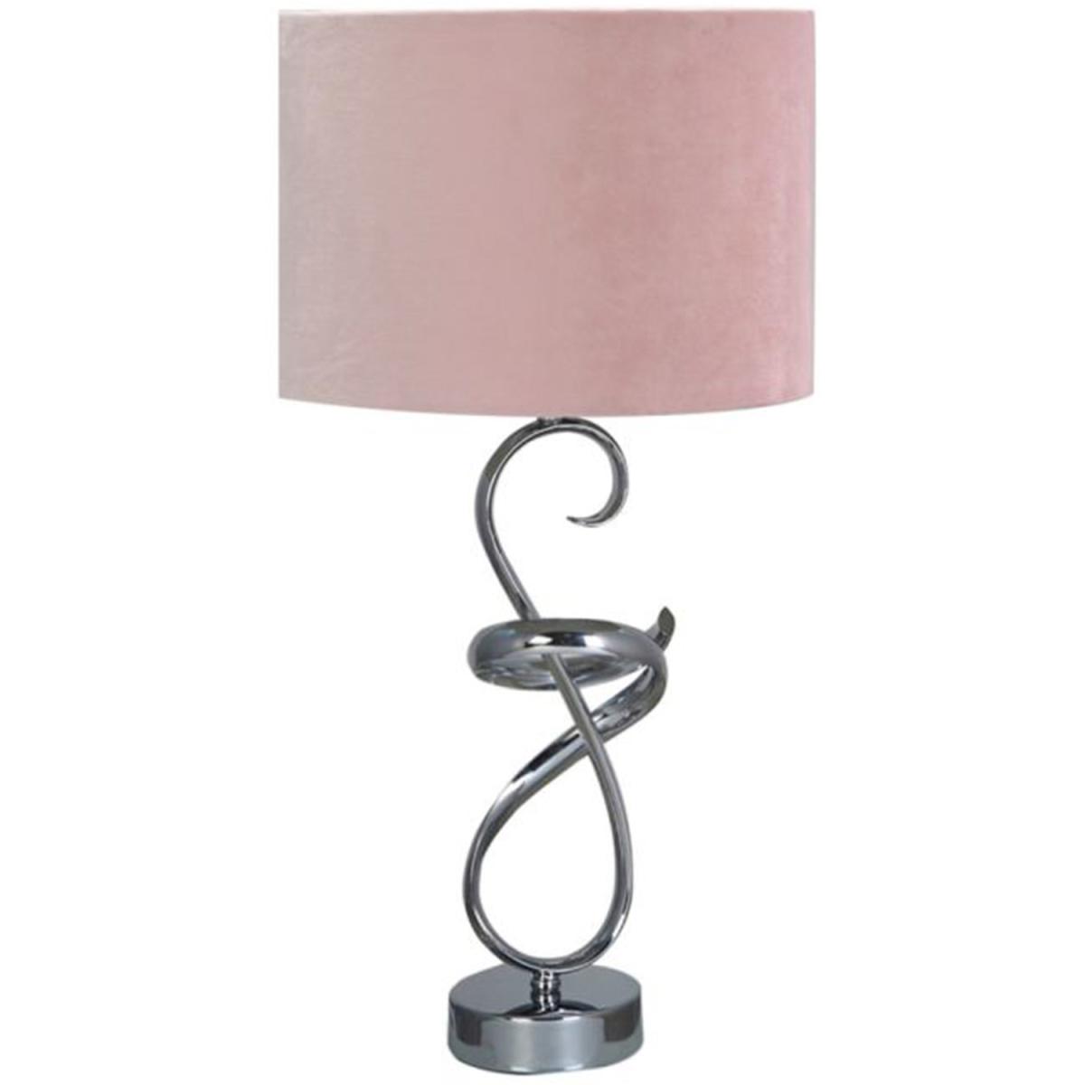 56cm Swirl Metal Table Lamp - Ivory – image 13