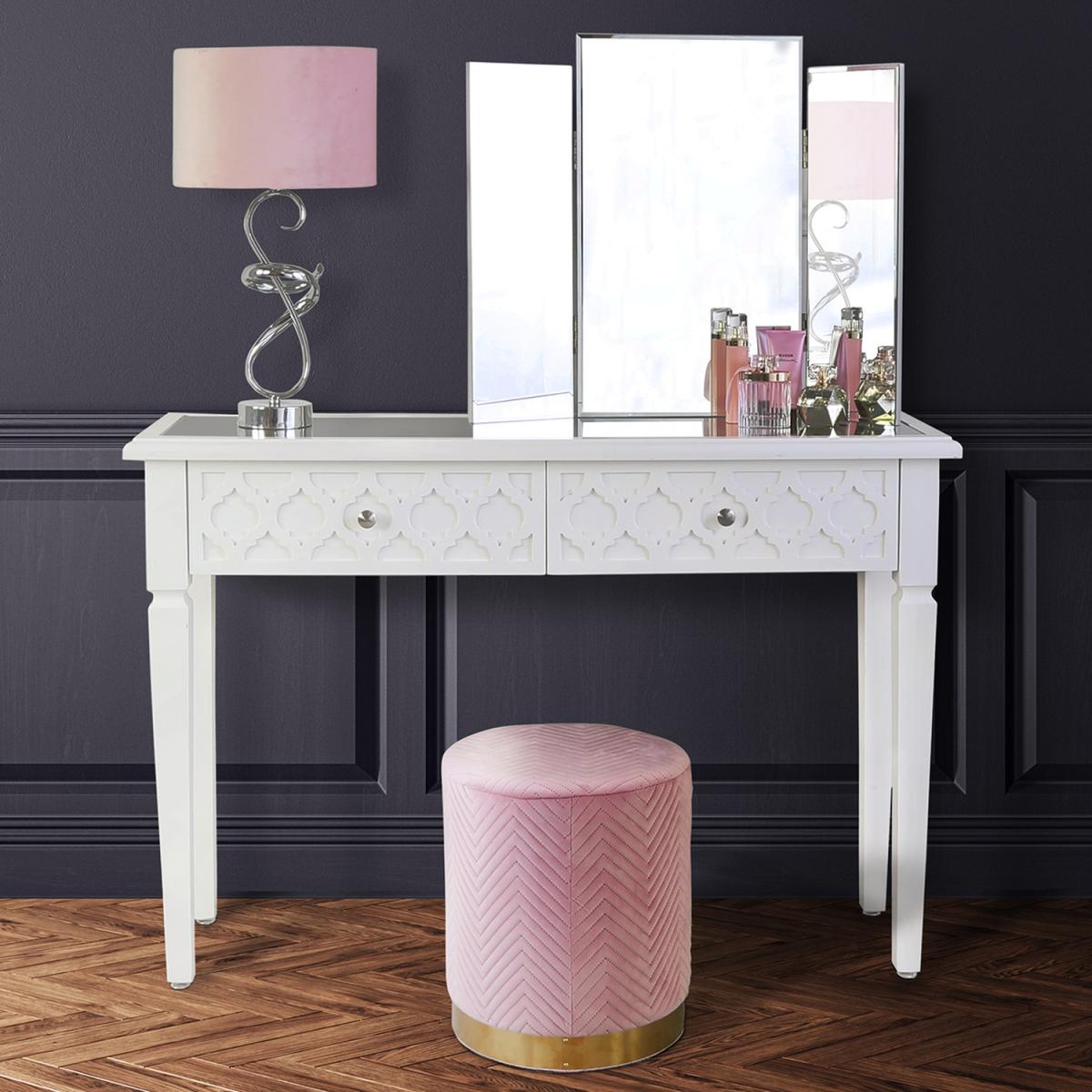 56cm Swirl Metal Table Lamp - Ivory – image 14