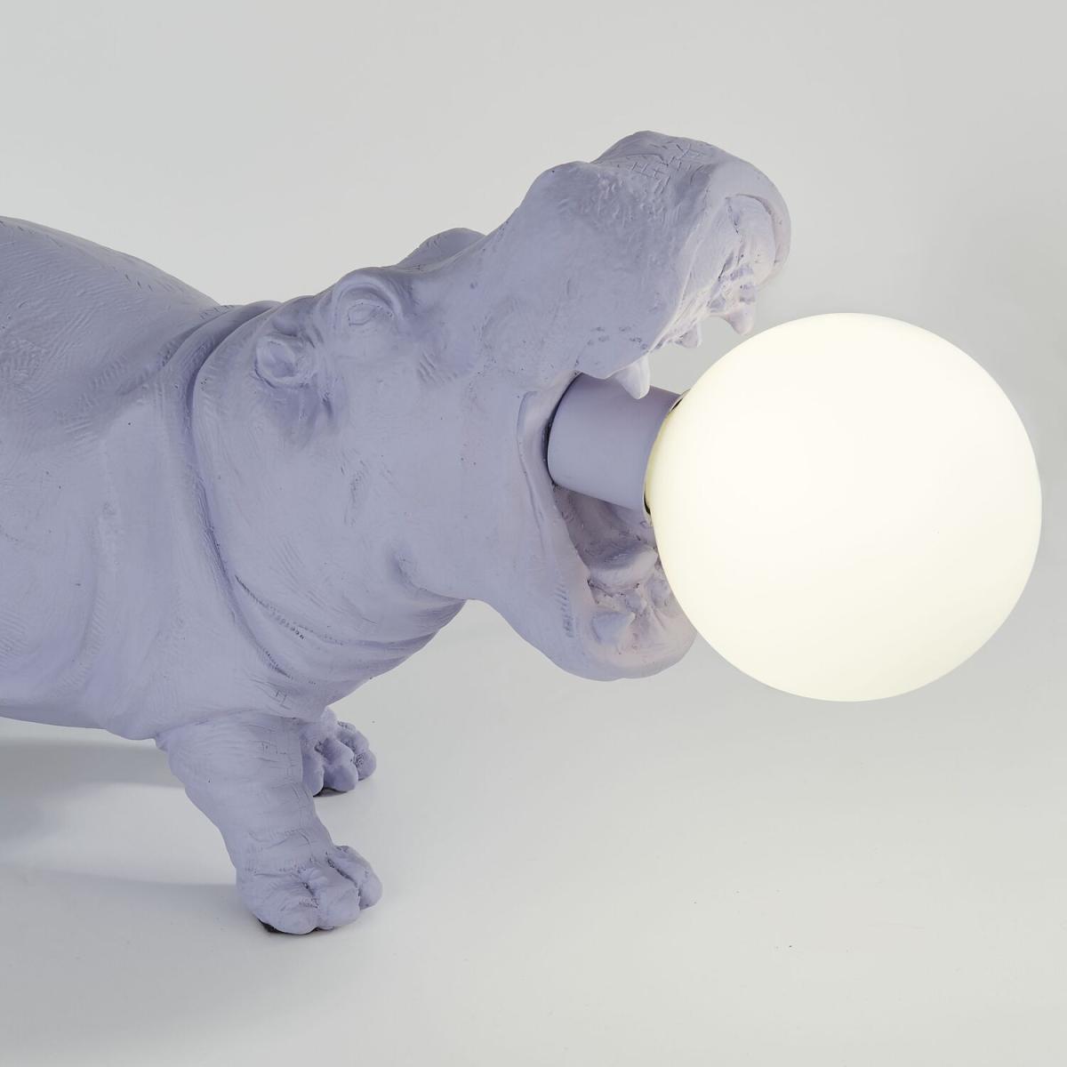 Hippo Table Lamp - Purple – image 3