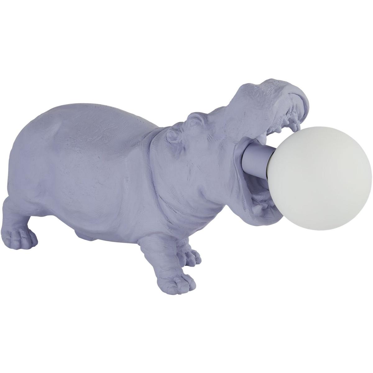 Hippo Table Lamp - Purple – image 4