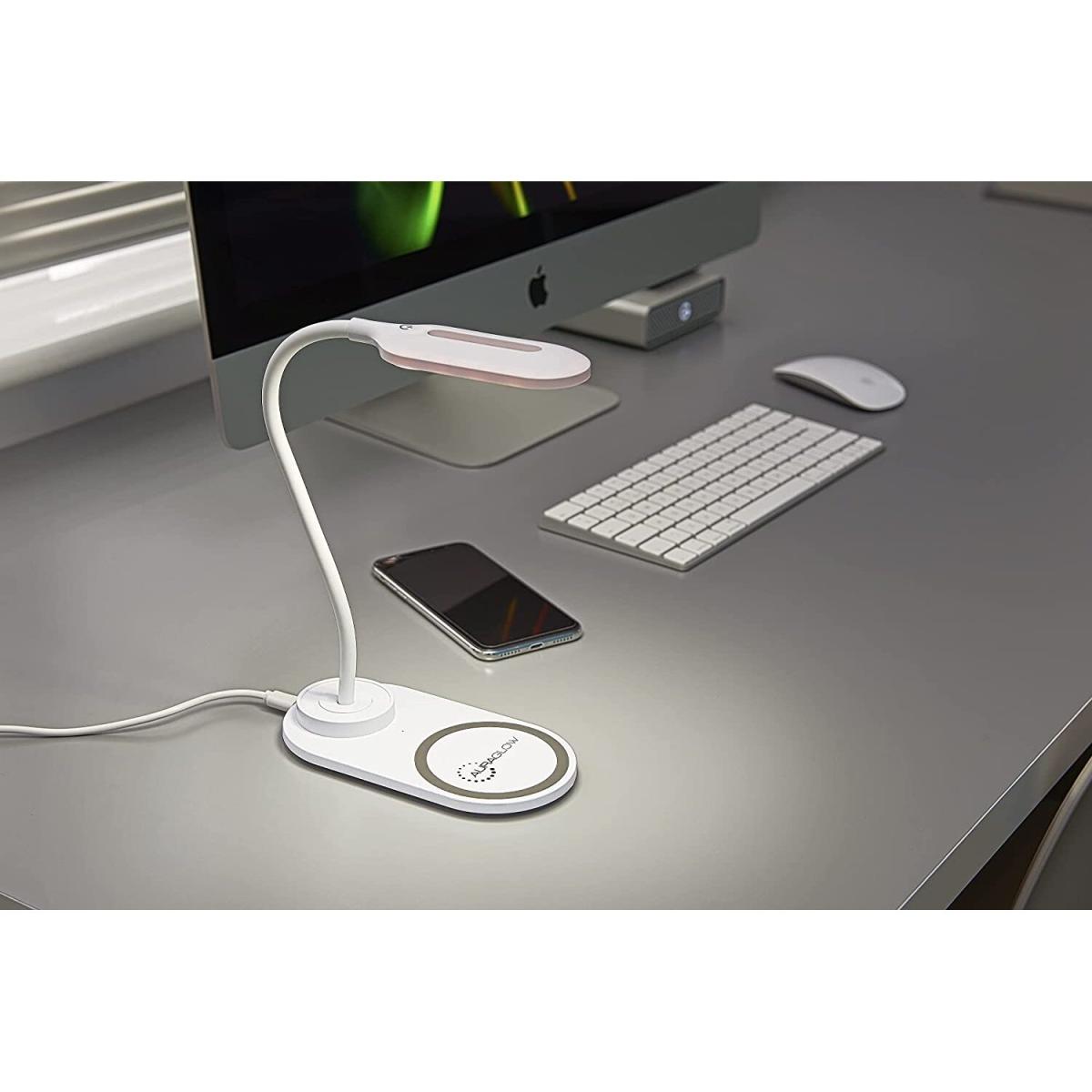 Auraglow LED Flexi-Neck Desk Lamp - White / Twin Pack – image 5