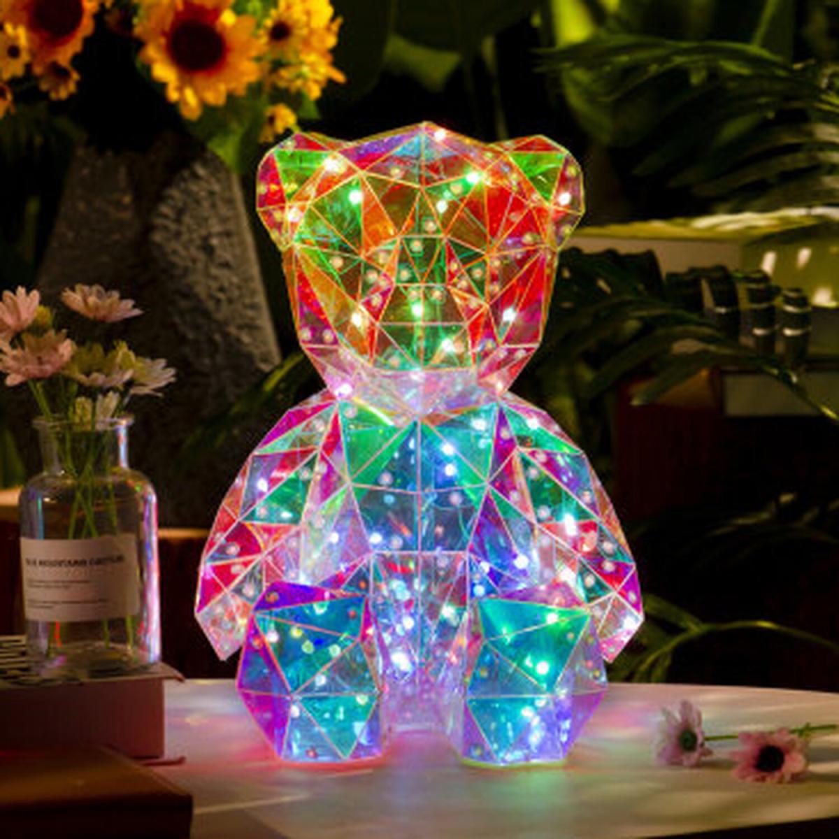 Sparkle Interactive LED Glitz Bear - Clear