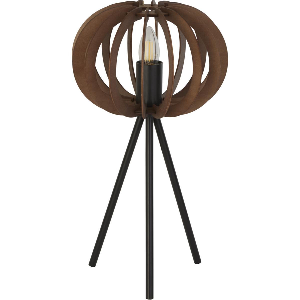 Roga Walnut Table Lamp - Black – image 3