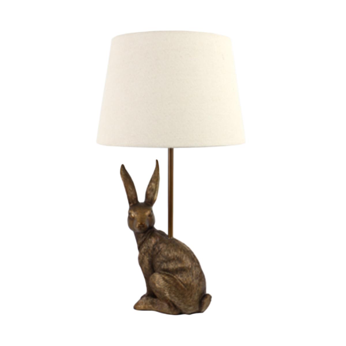 Bronze Hare Table Lamp – image 2