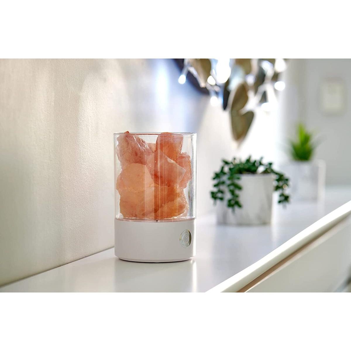 Auraglow USB Himalayan Salt Lamp - White – image 4