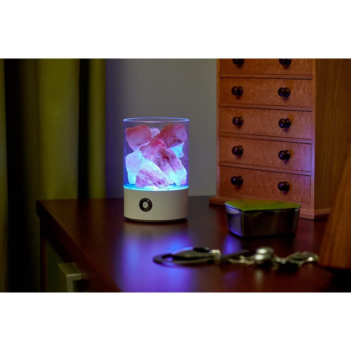 Auraglow USB Himalayan Salt Lamp - White – image 6