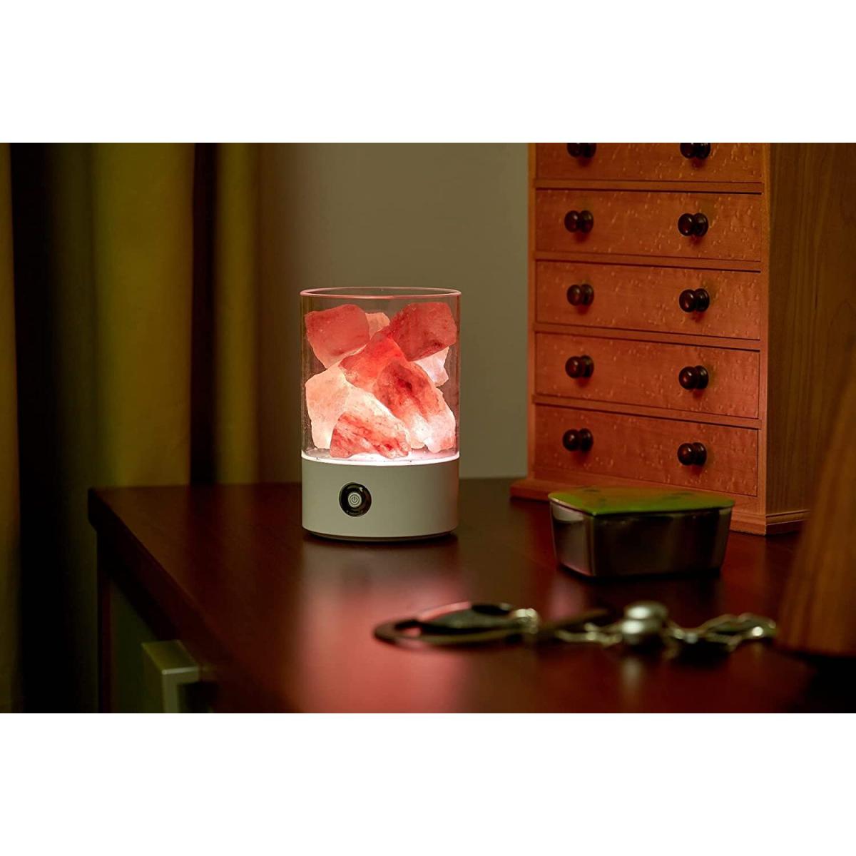 Auraglow USB Himalayan Salt Lamp - White – image 7