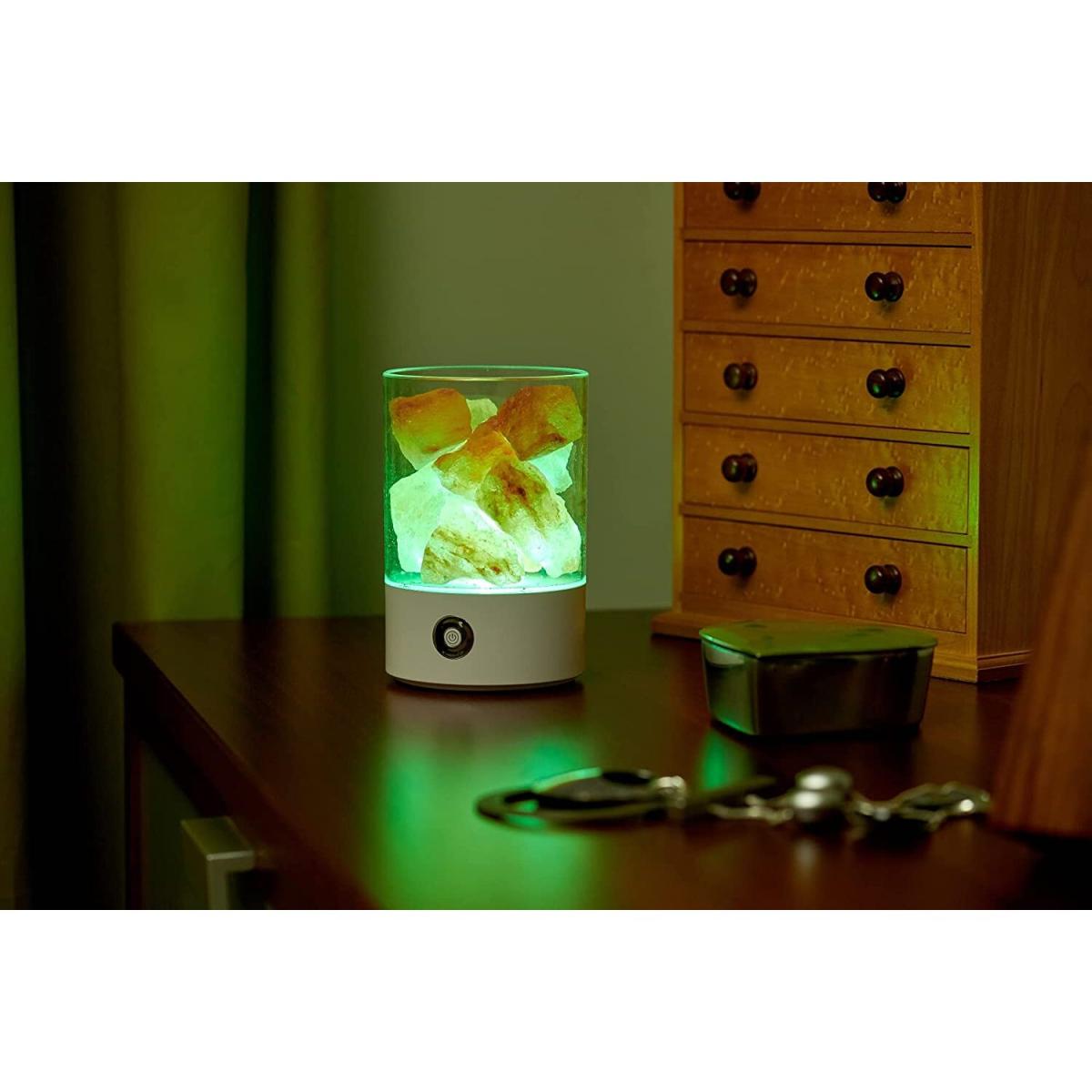 Auraglow USB Himalayan Salt Lamp - White – image 8