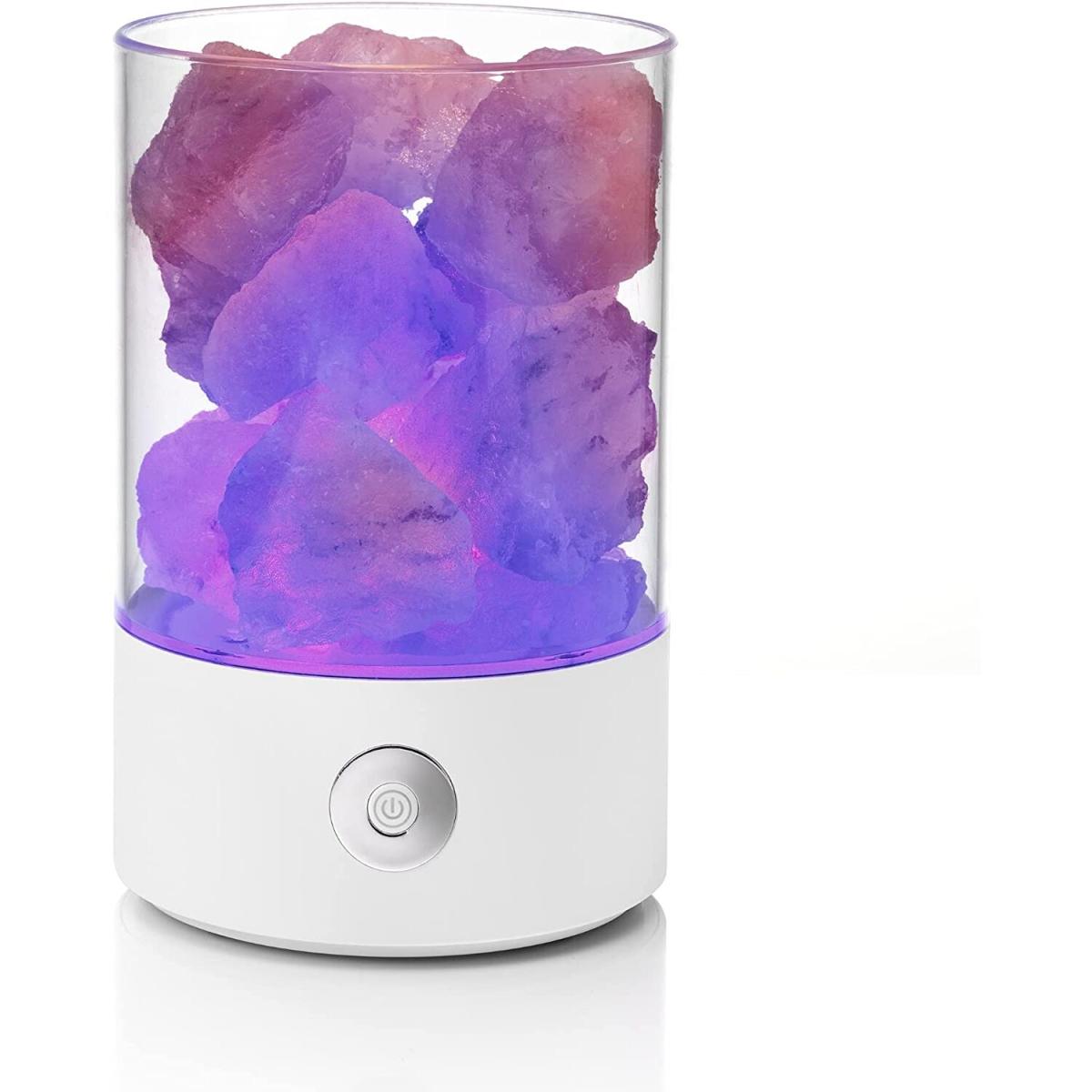 Auraglow USB Himalayan Salt Lamp - White – image 9