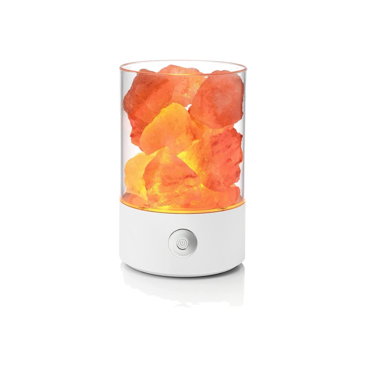 Auraglow USB Himalayan Salt Lamp - White – image 1