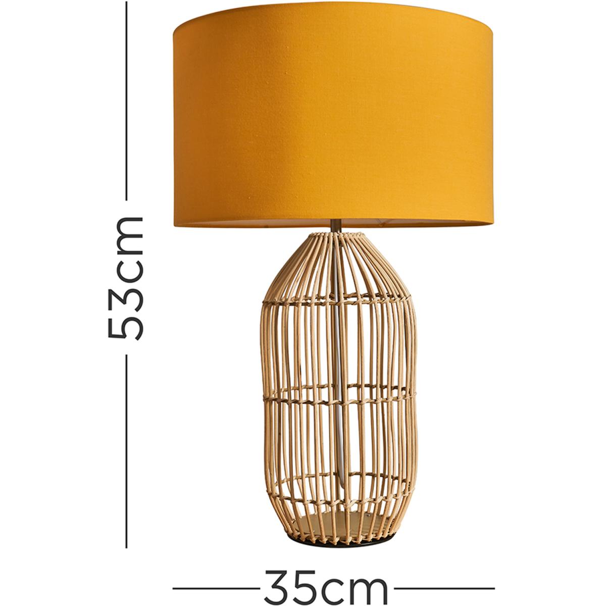 Hollins Natural Table Lamp Natural Shade - Natural – image 2