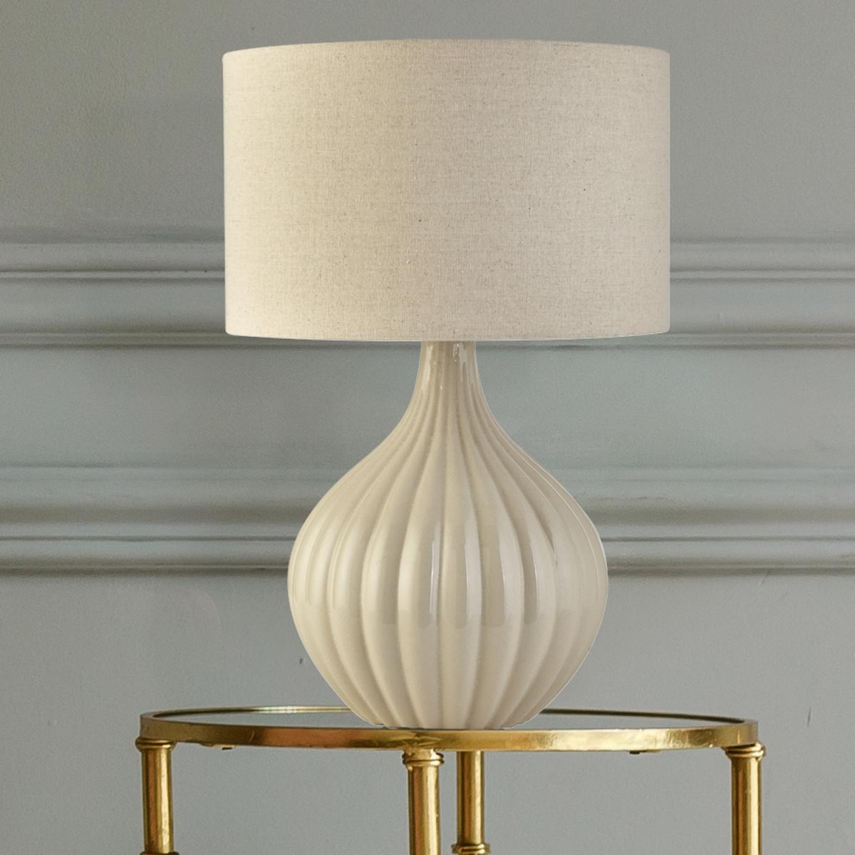 Cream Ceramic Table Lamp - Cream – image 2