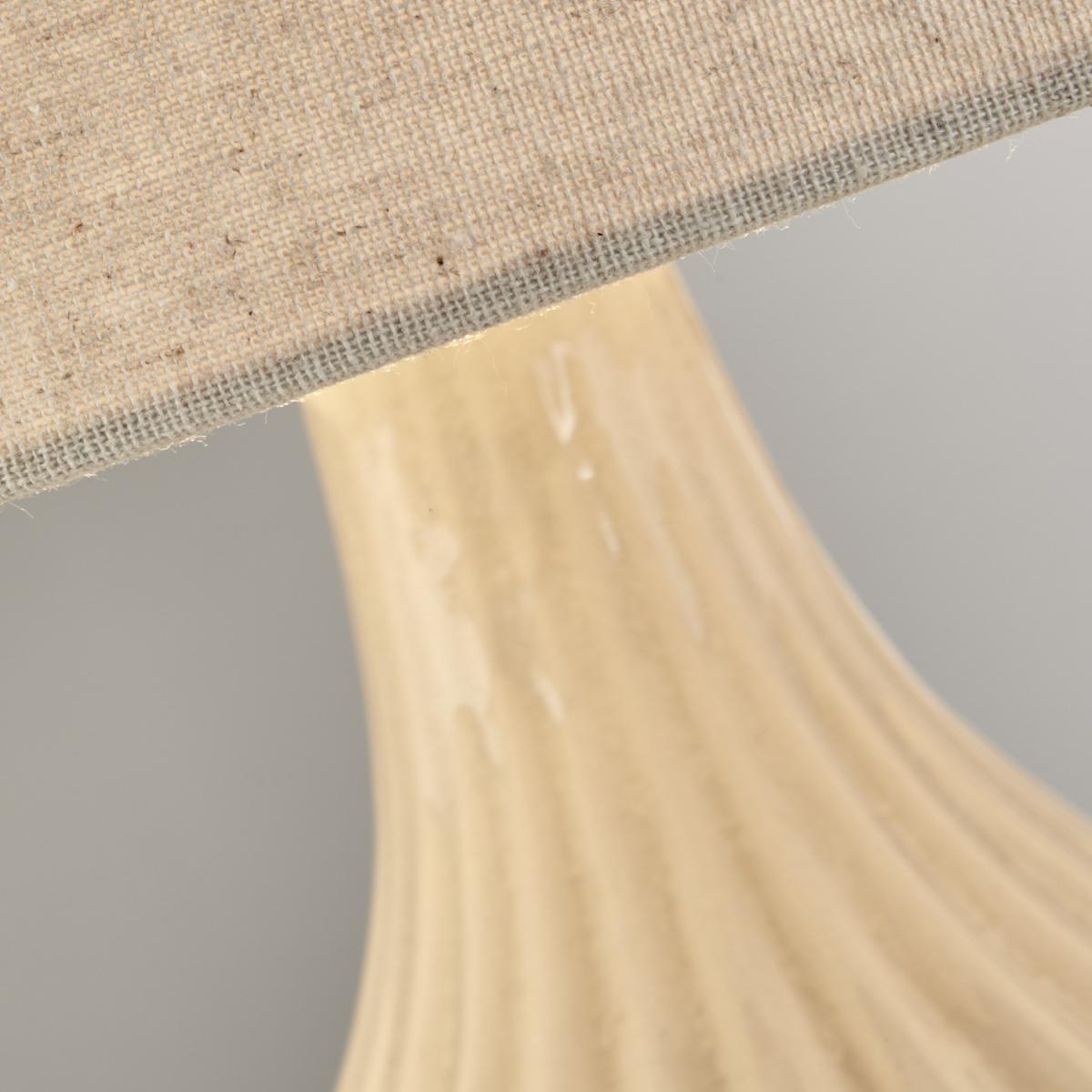 Cream Ceramic Table Lamp - Cream – image 3