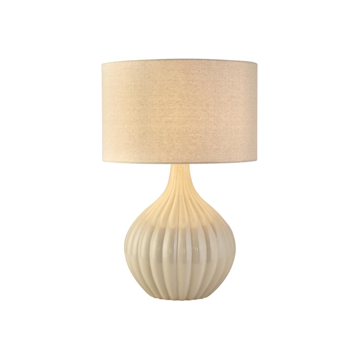 Cream Ceramic Table Lamp - Cream – image 1