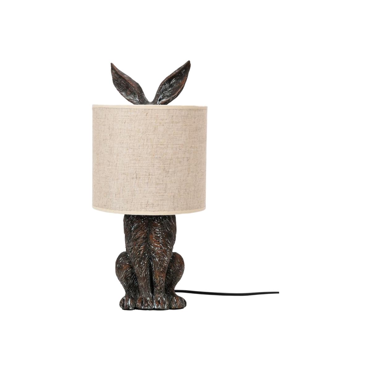 Hiding Rabbit Lamp - Brown
